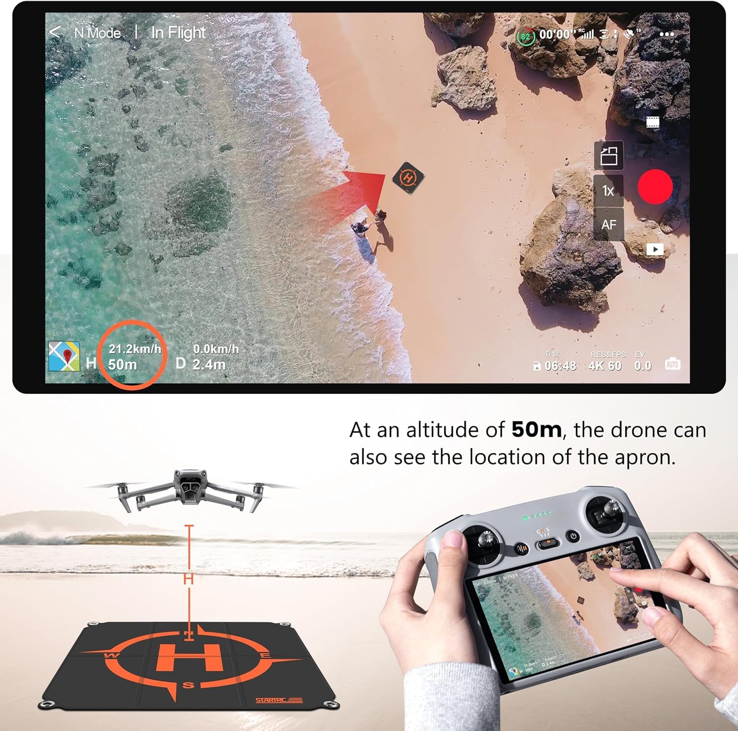 STARTRC Drone Landing Pad, Uni - Dji Drone Air 3 评论和价格